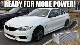 GETTING THE BMW 435i READY FOR STAGE 2! Installing a Charge Pipe and Intercooler *huge headache* Bmw 435i Charge Pipe