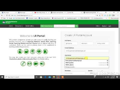 how to register and log in the lrmds portal