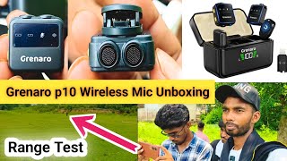 Grenaro p10 Wireless Mic Unboxing Range Test 😮 || Subham Turi Vlogs 😊
