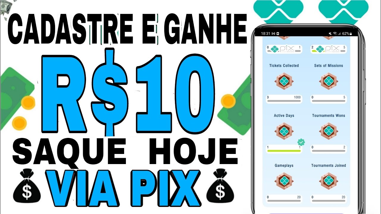 GANHE R$10 NO CADASTRO VIA PIX! App Que Paga no Cadastro 2022 CADASTRE E GANHE PIX