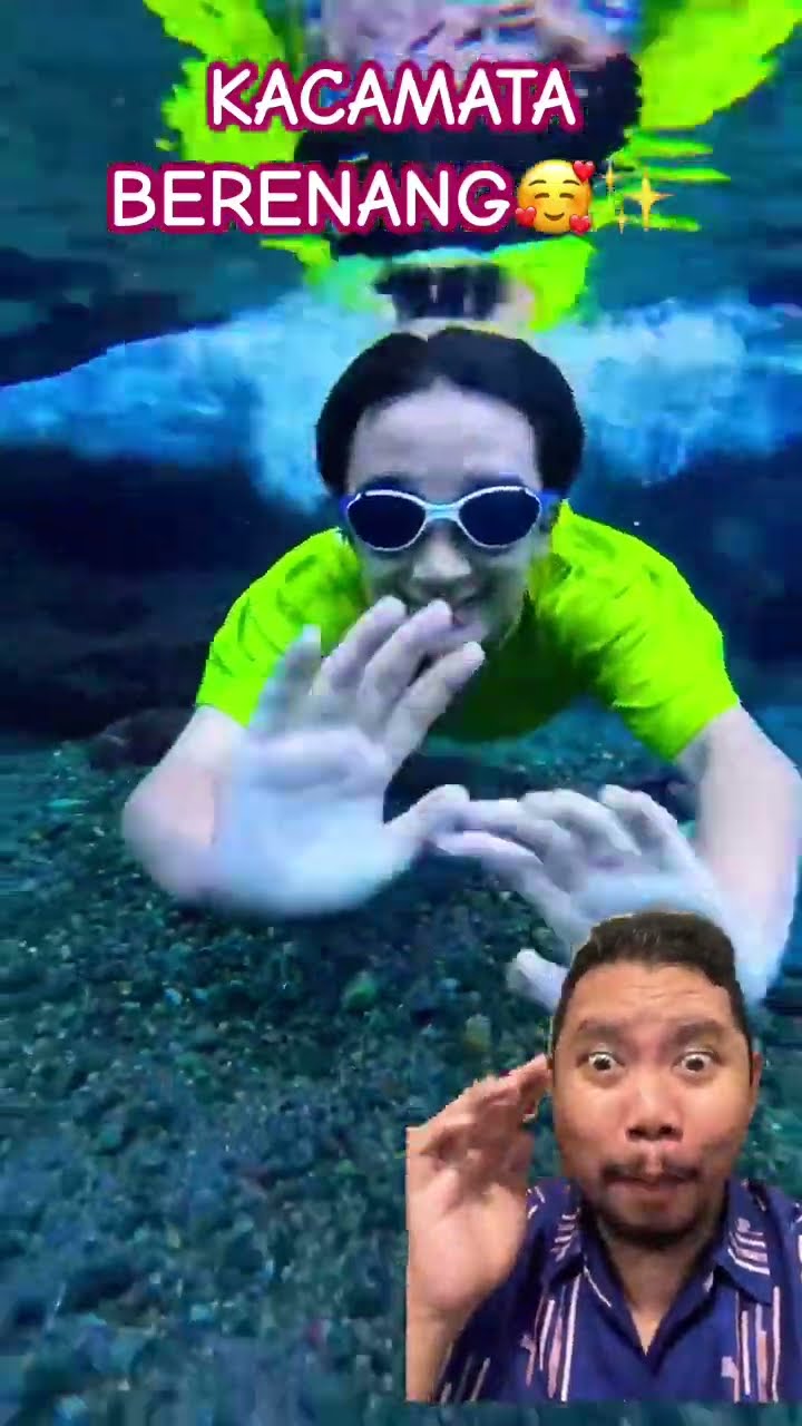 BERENANG DENGAN KACAMATAKU!!!? #travel #berenang #underwater #nature #swimming