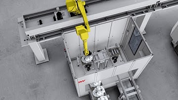 SW Automation / 7 axis robot gantry solution