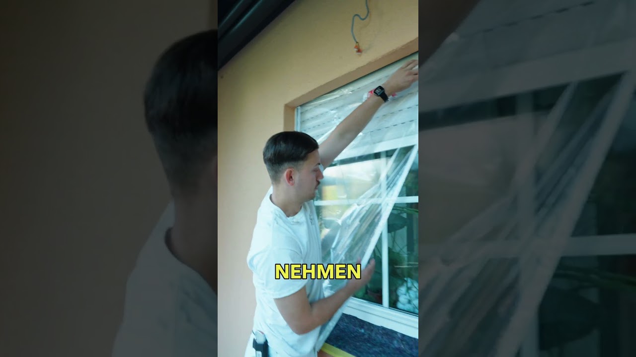 Fenster an der Fassade EASY & SCHNELL abkleben