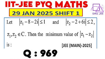 Let |z_1 -8 -2i | ≤ 1 and |z_2 - 2 + 6i| ≤ 2 , z_1  ,z_2∈C.Then the minimum value of |z_1 - z_2 | is