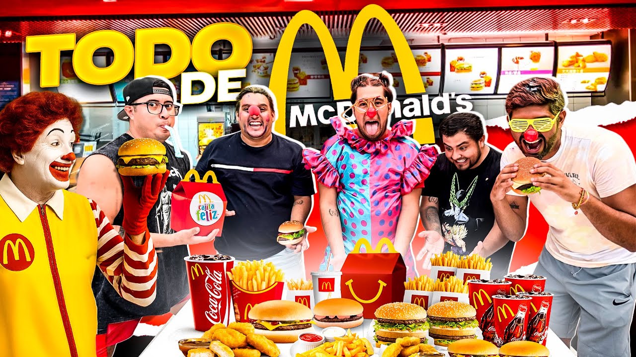 Compramos TODO el menu de MCDONALD'S | Nos ESTAFARON! 🍔🤡