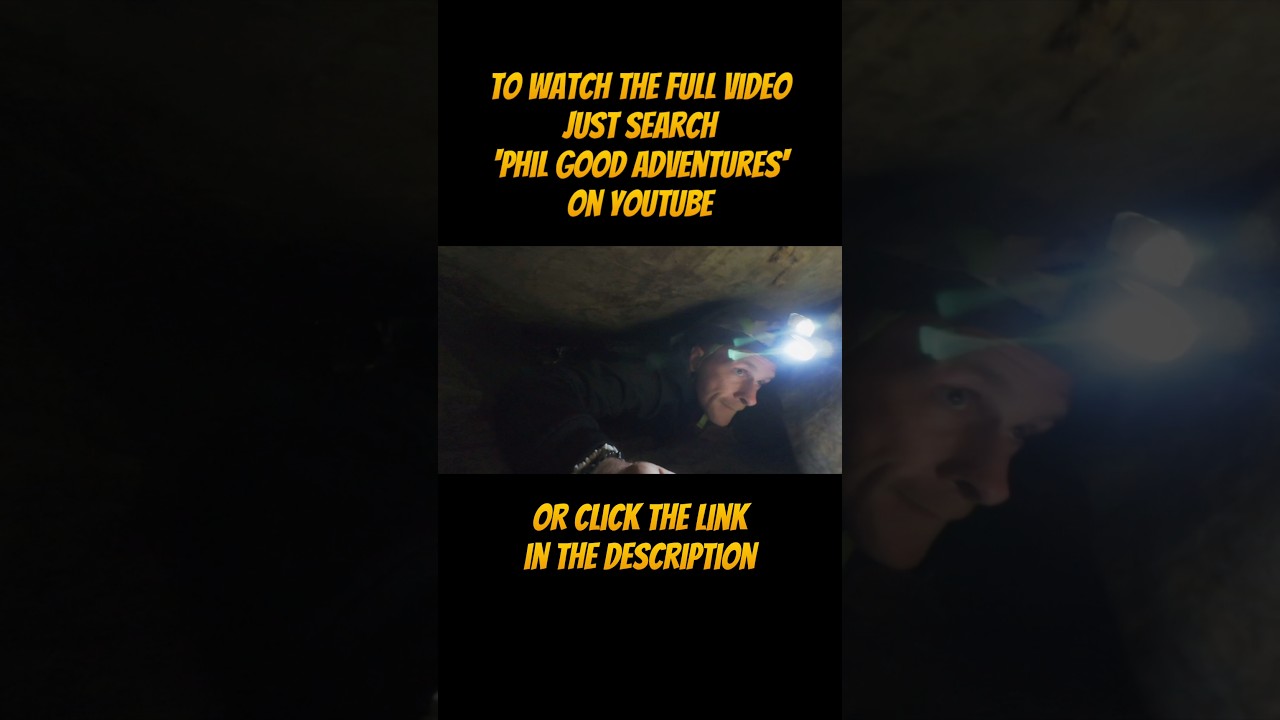 Crawling through tight spaces underground! 