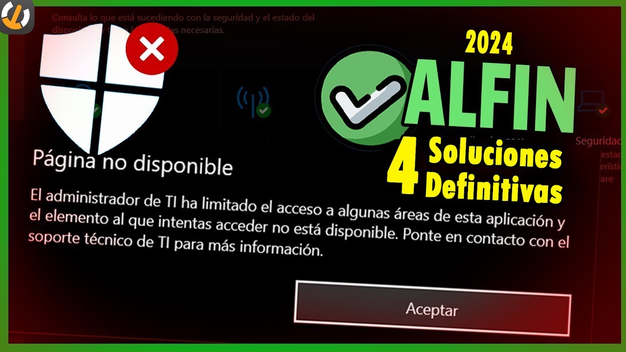 El Administrador de TI ha limitado el acceso | 4 SOLUCIONES Windows