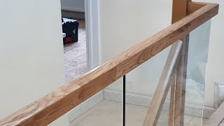 How a perfect glass balustrade looks like  here is one with oak. @staircasebanisters