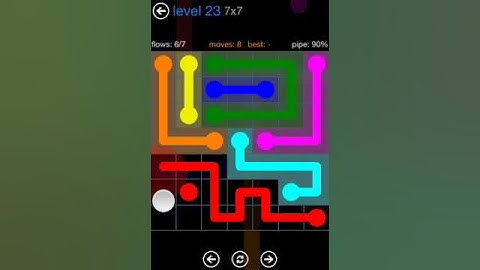 Flow Free 7x7 Level 23 walkthrough Bonus Pack