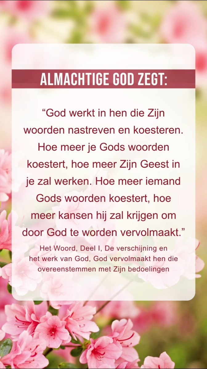 God wil dat we deze passage uit Zijn woorden in stilte lezen