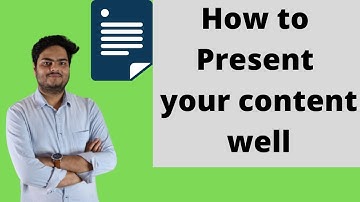 How to Present your content well | How to present a presentation | 5 Steps to a Killer Opener