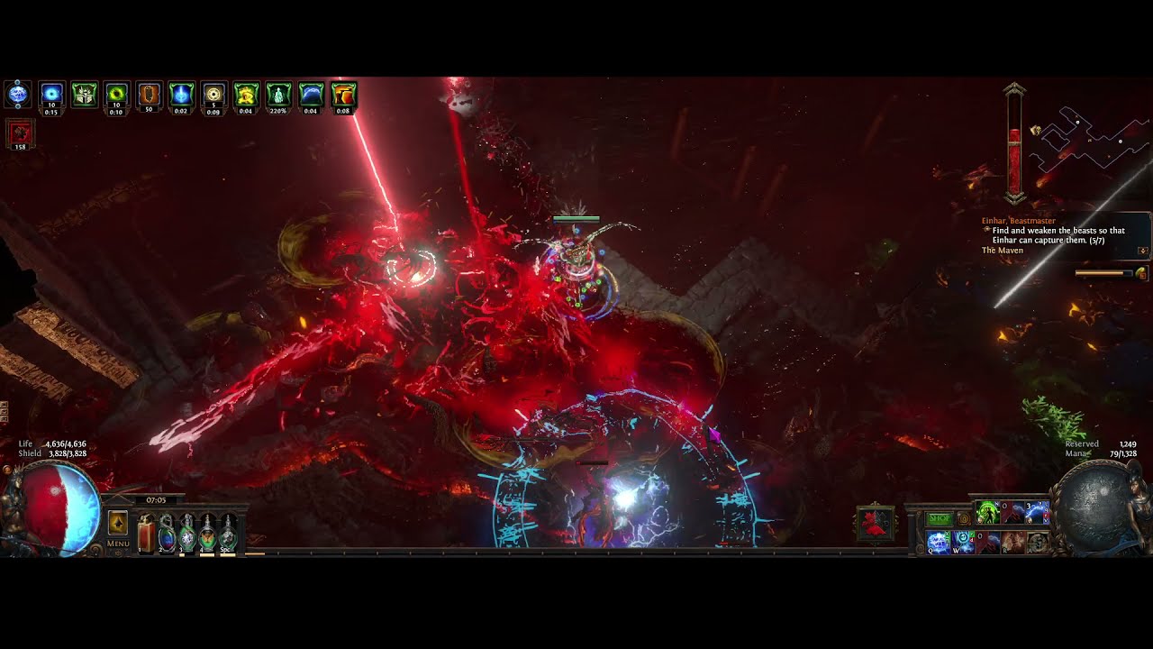 [POE 3.16] Selfcast Arc Assassin (w/ Triumvirate ring) | 연쇄번개 어쌔신