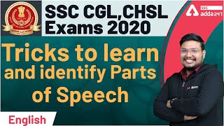 SSC CGL,CHSL Exams 2020 | Tricks To Learn And Identify Parts of Speech