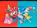 Speed Drawing: Sonic vs Mario Odyssey