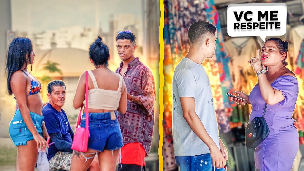 DANDO EM CIMA DE MULHERES - pegadinha