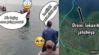 ADA DAGING MANUSIA😨!!!,TERNYATA DISINI TEMPAT JATUHNYA PESAWAT SRIWIJAYAAIR SJ 182 JAKARTA-PONTIANAK