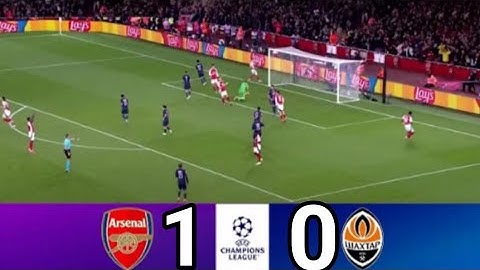 Arsenal vs Shakhtar Donetsk (1-0) | UEFA Champions League | Match Highlights