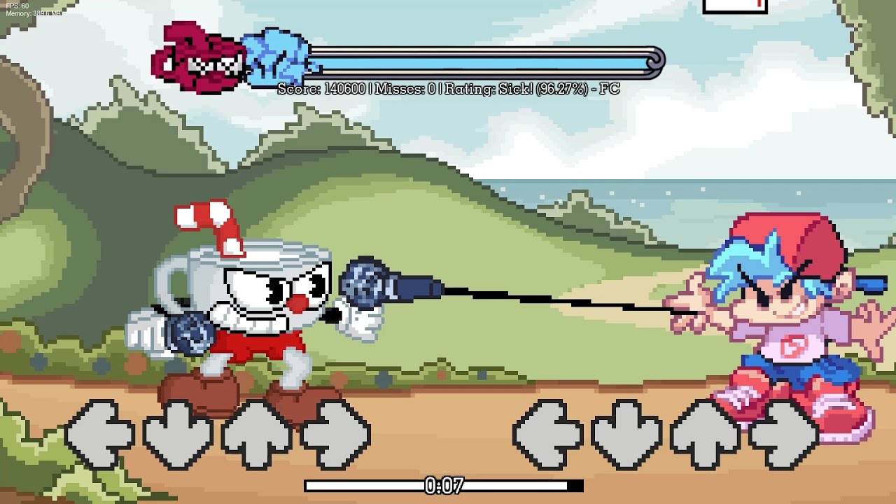 FNF Vs Pixelated Cuphead Full Week Indie Cross YouTube Fnf vs pixelated cuphead full week indie cross youtube