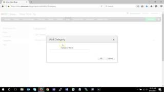 ZOHO Website - Add Blog Categories