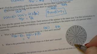 Unit 5 Independent/Dependent Probability Assignment Page 2