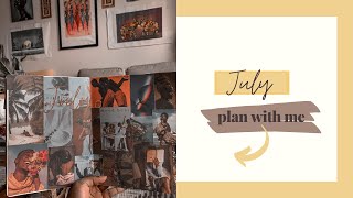 Bullet Journal JULY 2020 PLAN WITH ME | weekly spread and content creation tracker