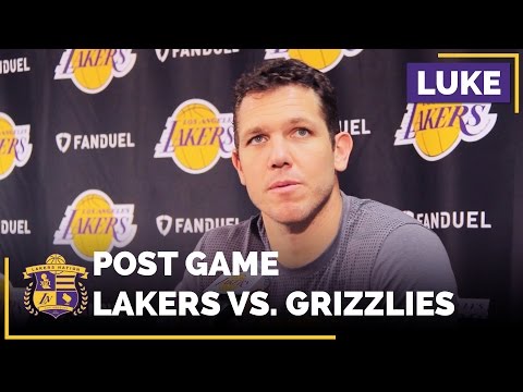 Luke Walton On Brandon Ingram, D'Angelo Russell, Win Over Memphis