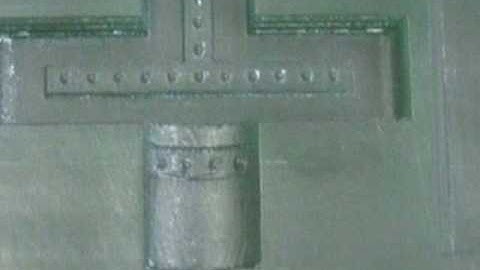 jewerly cross model on wax by R250-3 cnc router, female