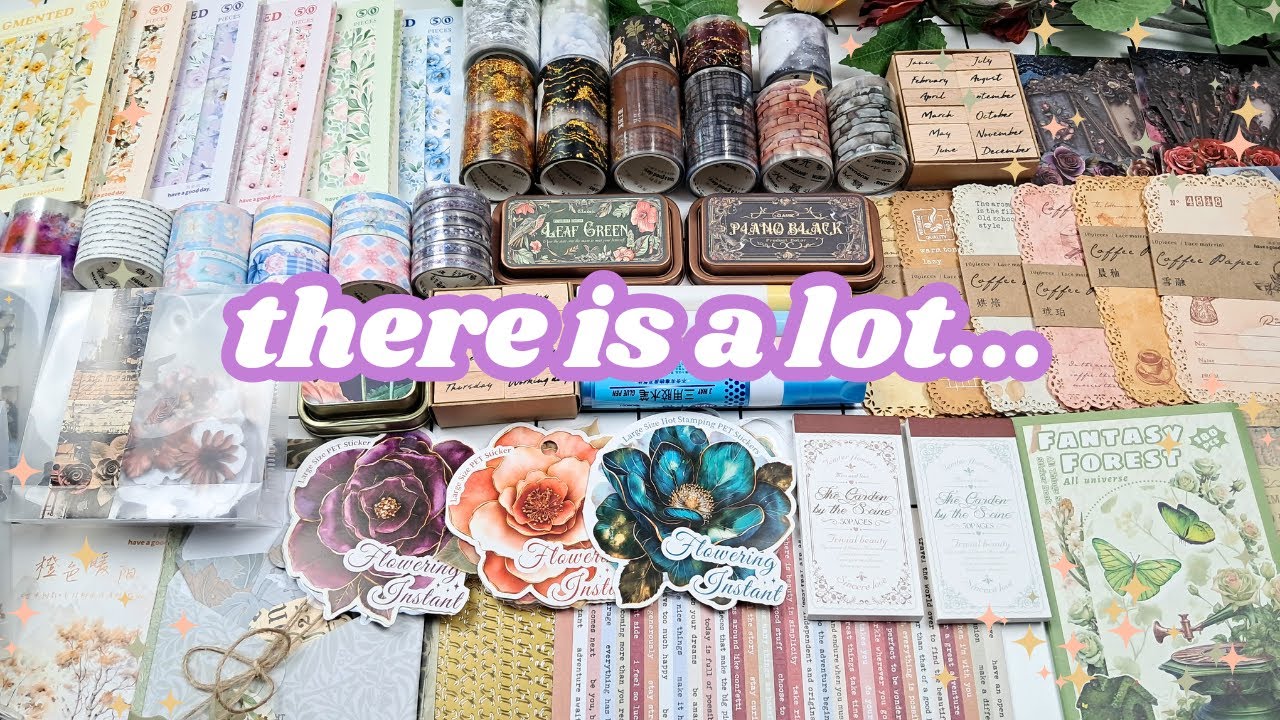 ✨ Huge STATIONERY Haul 📖 Washi Tapes, Stickers, Papers, Inks, Tools from Journalsay ✂️