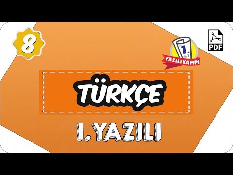 8. Sınıf Türkçe 2.Dönem 1.Yazılı | 2020
