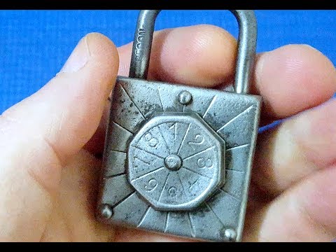 (Picking 125) Interesting old combo padlock from Pocket Women!