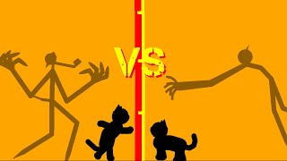 Cartoon cat  vs the cartoon cat