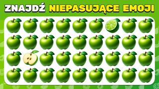 Znajdź NIEPASUJĄCE Emoji - Edycja OWOCE I WARZYWA 🍏🍓🍌 40 Poziomów Wyzwania screenshot 5
