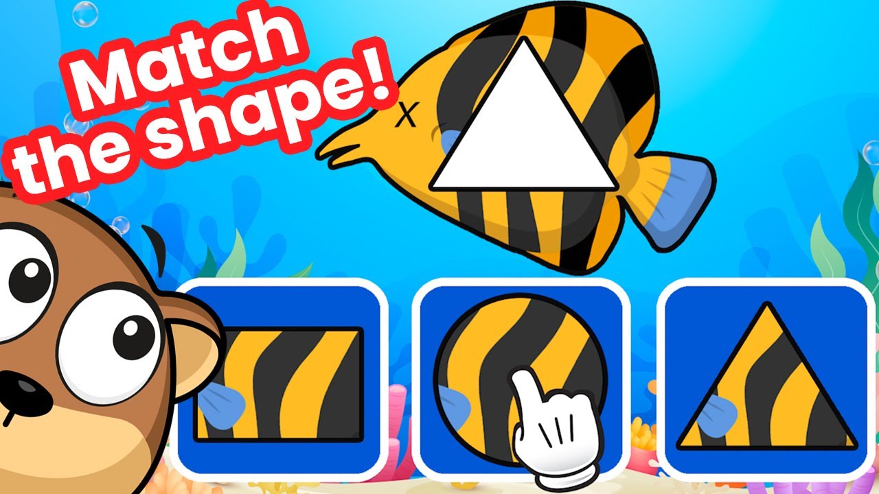 Explore with otter | Match the shape! | Preschool learning