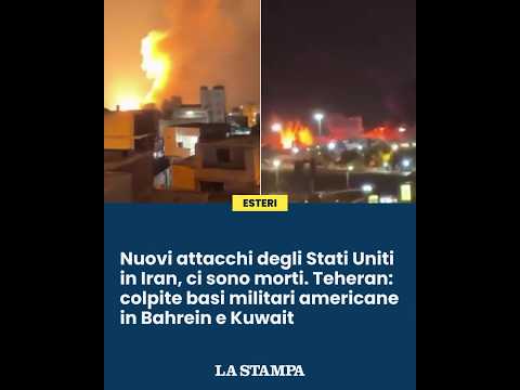 Video Nuovi attacchi USA in IRAN. TEHERAN: colpite basi militari americane in BAHREIN e KUWAIT