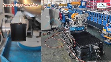 Full Automatically Square Tube Pipe Roll Forming Machine | water gutter  roll forming machine