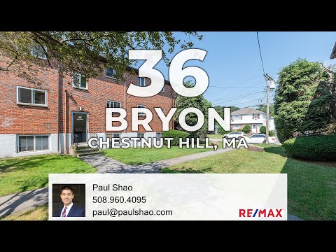 36 Bryon Road 5, Chestnut Hill, MA home video tour