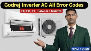 Godrej Inverter AC All Error Codes  How to setting Solve Solution fix  Repairing Guide