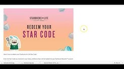 star codes for starbucks