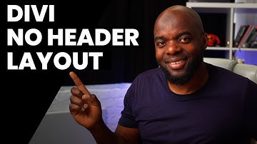 Divi landing page no menu