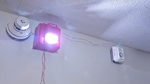 System Sensor LED L series on the wall