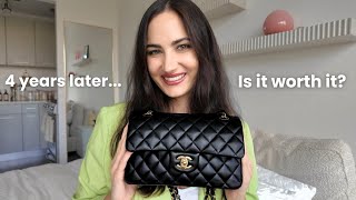 Chanel Classic Flap Review: Small Lambskin | What Fits + Wear & Tear Chanel Mini Classic Flap