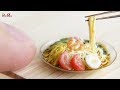 Miniature Cold Ramen (Hiyashi Chuka) DIY - Petit Palm