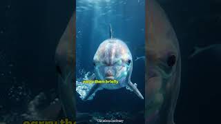 Dolphins play with pufferfish instead of eating them 😳🐬 #sciencefacts #facts #shorts
