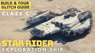 Star Rider | Class C Asymmetric Explorer Ship - Perfect Layout Starfield Ship Build | Glitch Guide