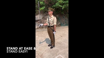 Sword Drill Lesson 3 (Part I) - Slope Swords, stand at Ease and Stand Easy