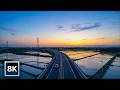 Tokyo Ring Road Into Nightfall 🛣️ / 8K 60fps HDR / Car Ambience (No Music) / Binaural Audio