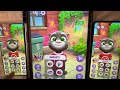 Talking Tom gameplay with three tabs reverse talking Tom