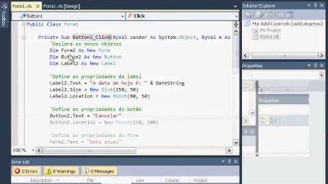 Adicionando novos objetos - visual basic 2010