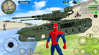 Rope Frog Ninja Superhero and Military Tank in Open World Game - Android Gameplay screenshot 4