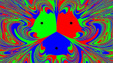 3 magnets pendulum traces